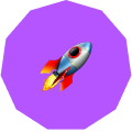 Rocket badge